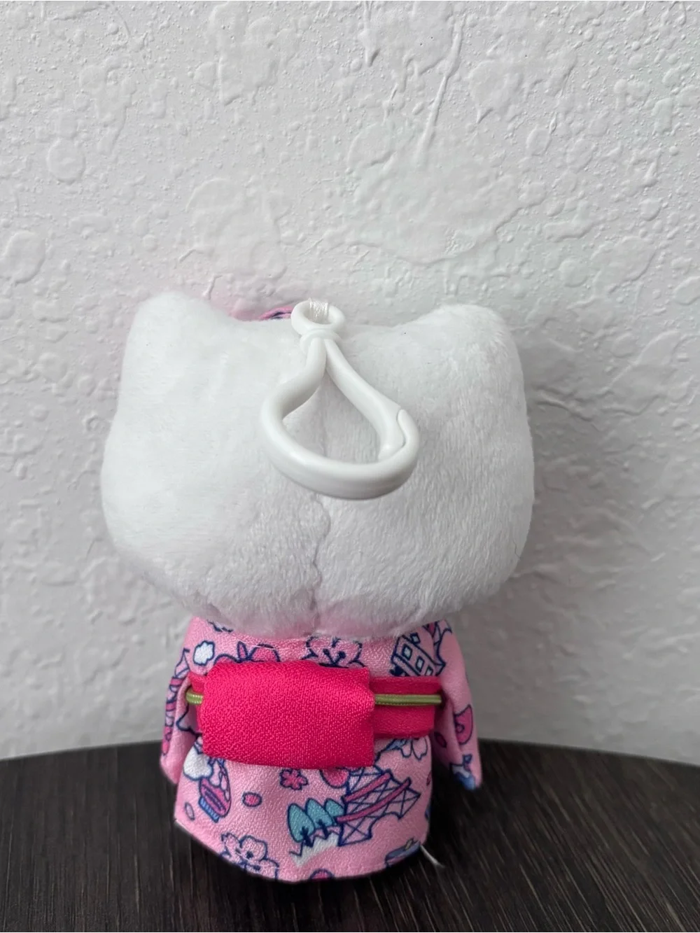 Sanrio Hello Kitty White & Pink Kimono Plush Bag Charm